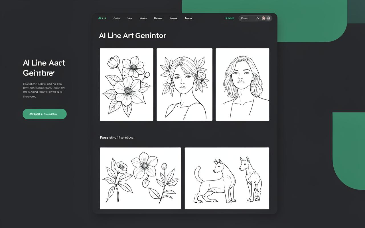 AI Line Art interface preview